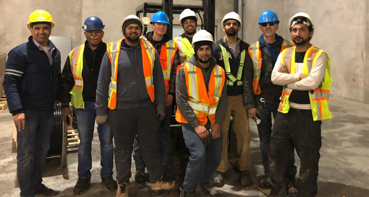 after forklift training session